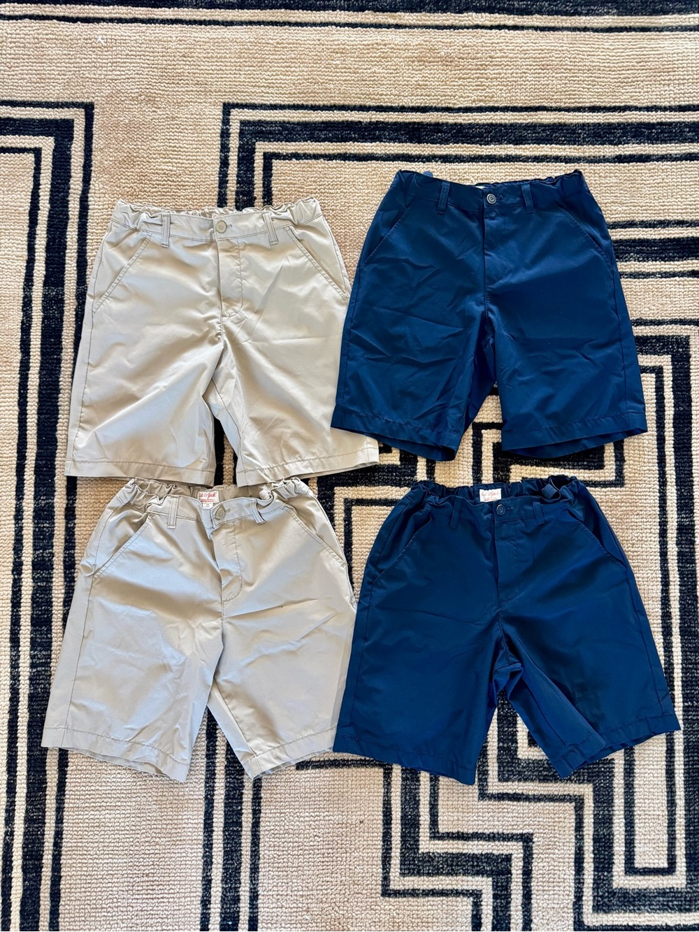 Cat & Jack Boy’s Flat Front Shorts - Navy and Khaki